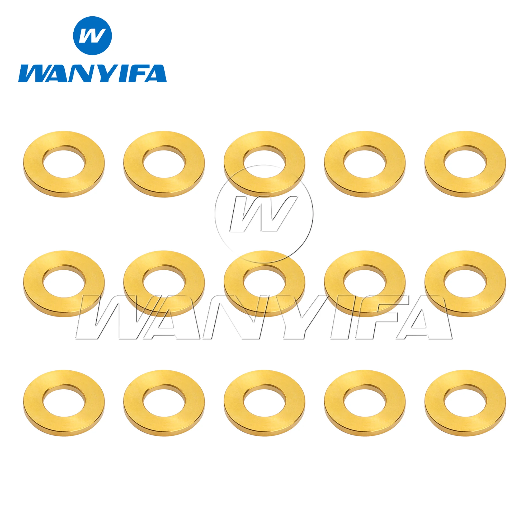 Wanyifa  Titanium Washers M4/M5/M6/M7/M8/M10 DIN912 Flat Spacer Gasket for Motorcycle Car 10/15pcs