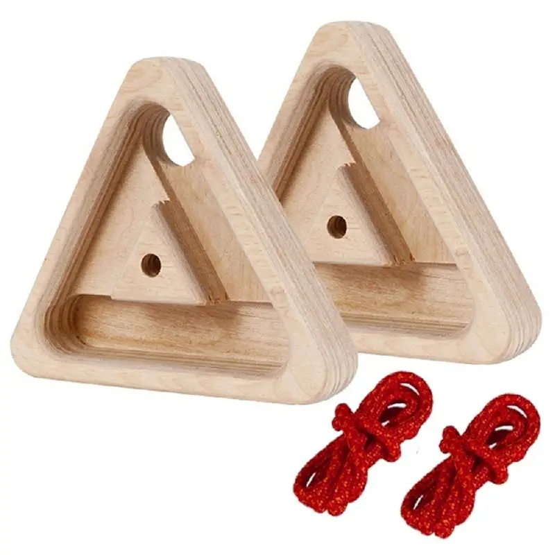 WOWFU-1Set Climbing Triangle Fingerboard, Multifunctional Simulated Climbing Fingerboard, Reusable Home Gym Pull Up Handle