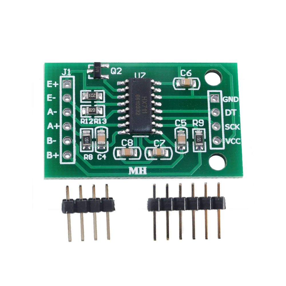 1/2/5/10PCS HX711 Ad Moudle for Weighing Pressure Sensor Dual-Channel 24 Bit Precision Load Cell Amplifier Green PCB for Arduino