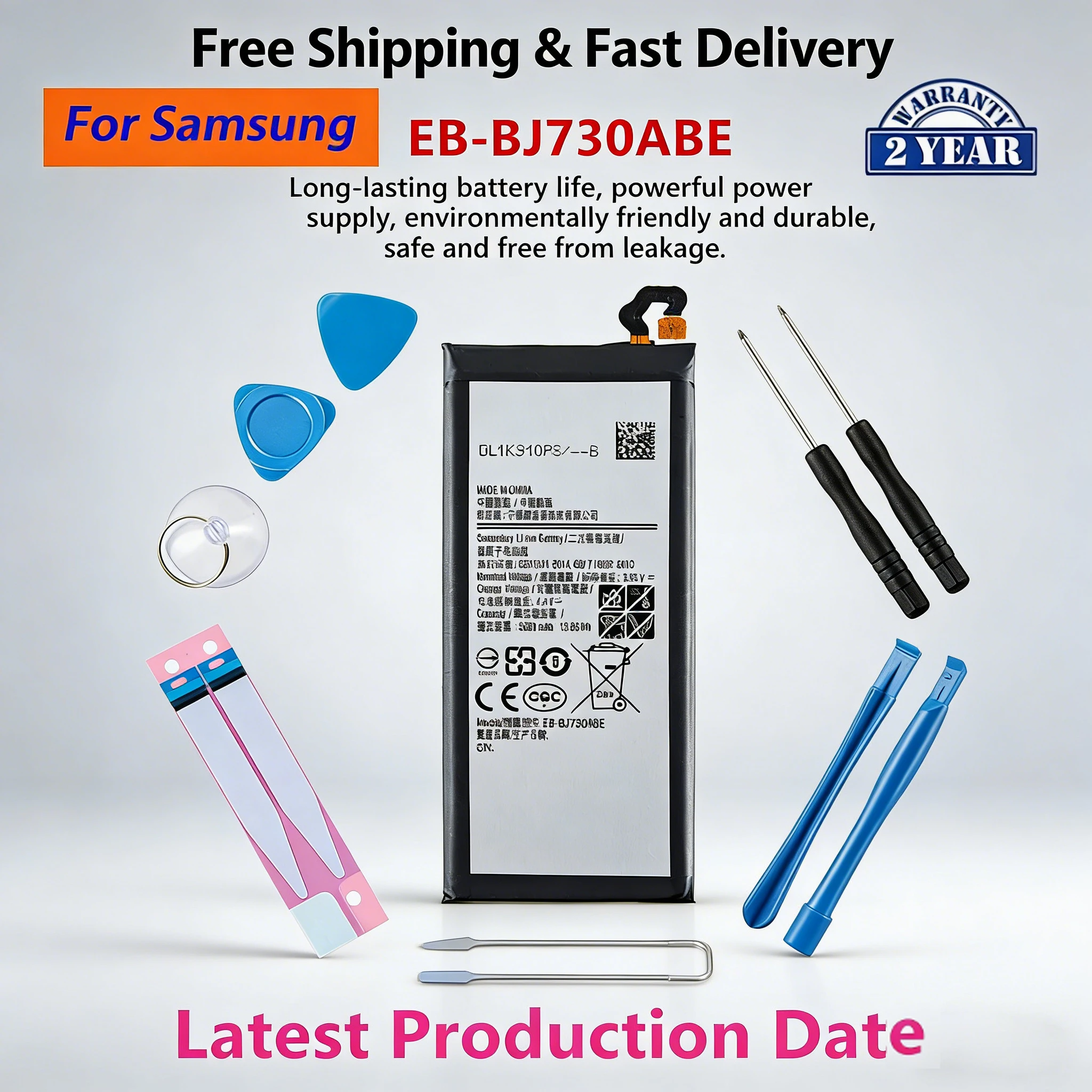 

EB-BJ730ABE 3600mAh Replacement Battery For Samsung Galaxy J7 Pro 2017 SM-J730 J730F J730G J730DS Mobile Phone Batteries