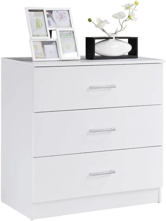 

3 Chest of Drawers, 30.6 in. H x 31.5 in. W x 15.5 in. D,3 Drawer Storage Chest for Bedroom, Hallway, Living Room