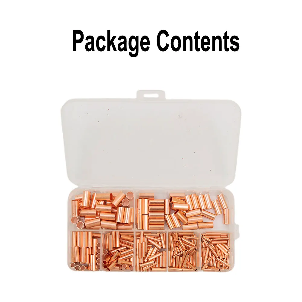 

Terminal Kit Copper Tube Factory Workshop Tube Welded Sealed 250Pcs Parts Replacement Accessories Copper Brand New