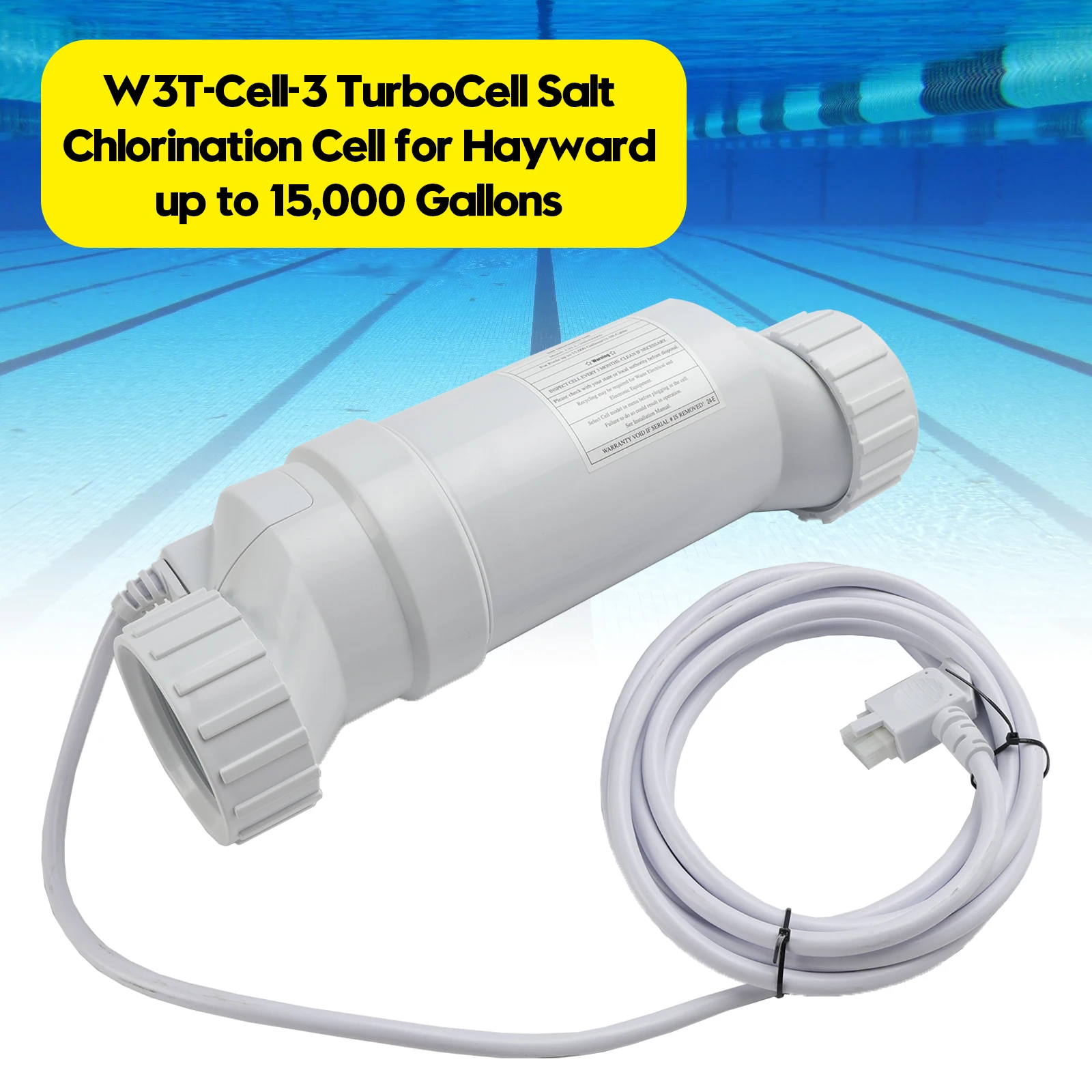 Artudatech W3T-Cell-3 TurboCell Salt Chlorination Cell for Hayward up to 15000 Gallons