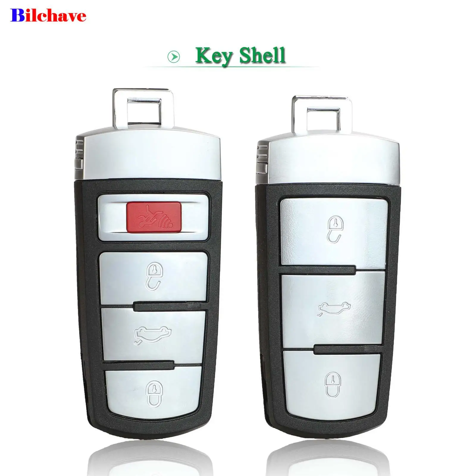 jingyuqin 3/4 Buttons For Volkswagen VW Passat CC B6 B7 B7L CC R36 Maogotan B5 Passat 3C Remote Smart Car Key Shell Case