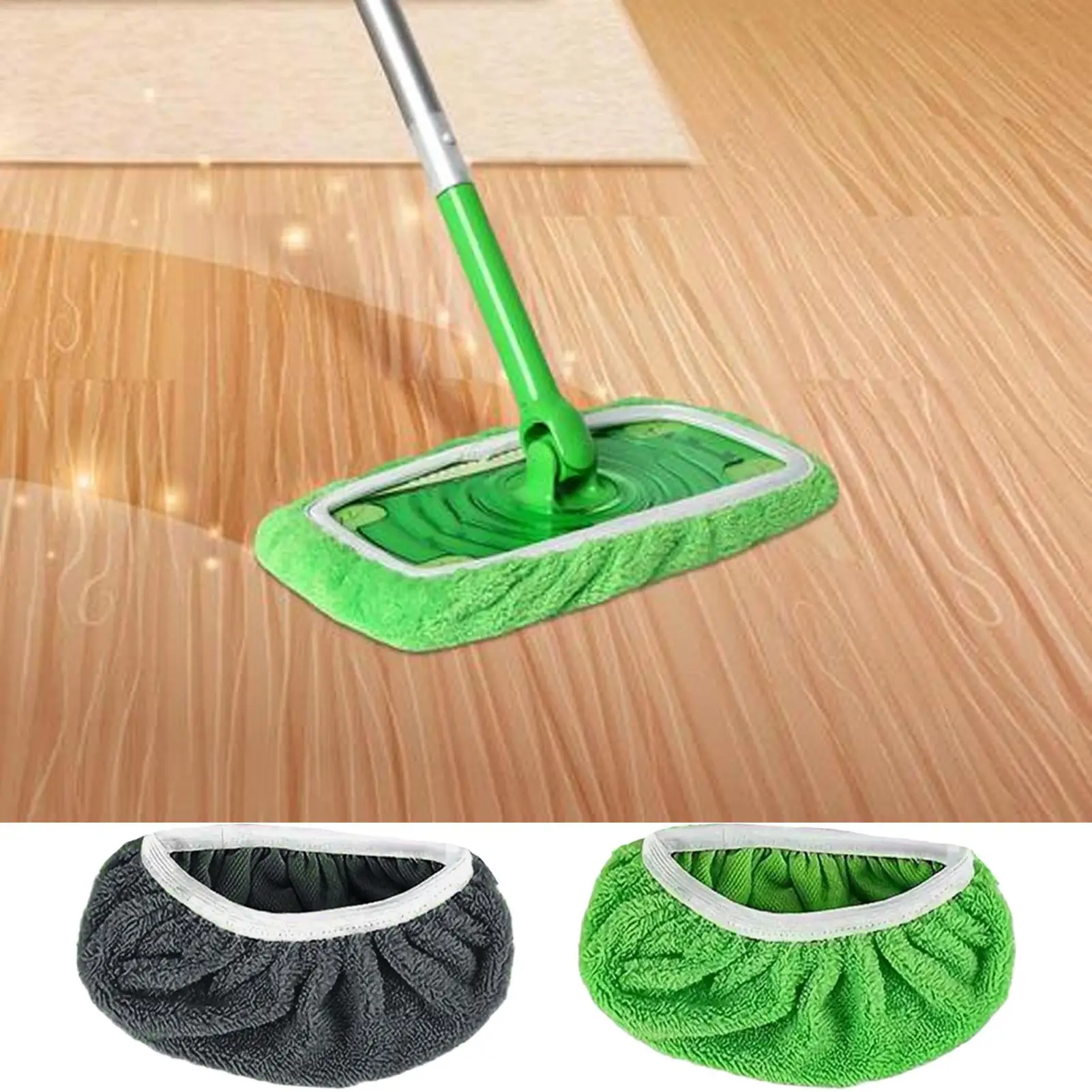 Nasswischtuch Swiffer Nass- und Trocken-Flachmopp-Abdeckung Wiederverwendbare Mikrofaser-Mopp-Pads Mopp-Kopf Ersatz Waschbares Lappenhandtuch