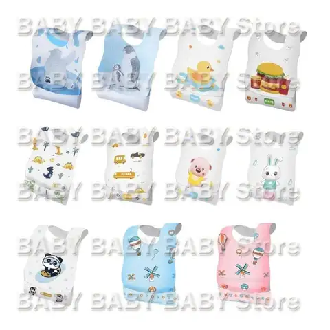 Q81A 10pcs Bib 통기 신생아 침을 흘리며 앞치마 아기 턱받이 유아 버프 천을 먹이는 턱받이 유아용 턱받이
