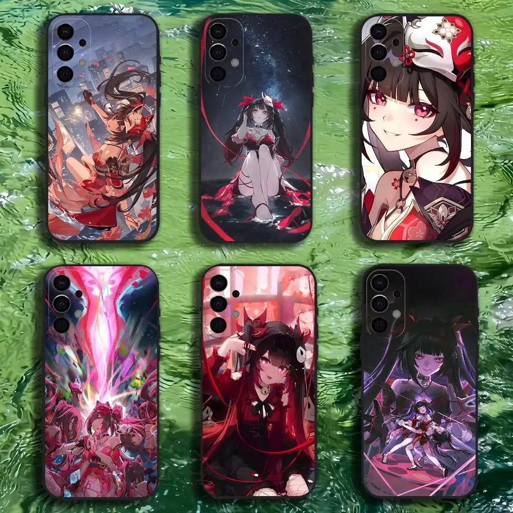 

Hanabi Honkai Star Rail Sparkle Phone Case For Samsung S25,S24,S21,S22,S23,S30,Ultra,S20,Plus,Fe,Lite,Note,10,9,5G Black Cover