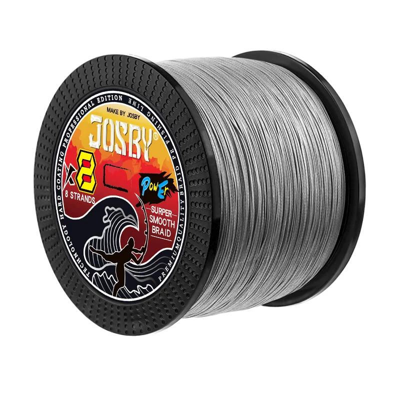 JOSBY x8 100m-1000m Fishing Multifilament Line 4/8 Strands 10-90LB PE  Smooth For Lure Bait Carp Pesca