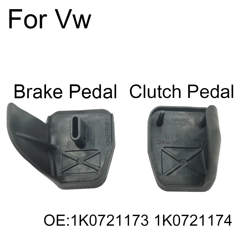 Pedal de freio e embreagem manual, luva de borracha, tapete antiderrapante 1k0721173 1k0721174 para vw jette passat tiguan i golf 6 mk6 superb octavia