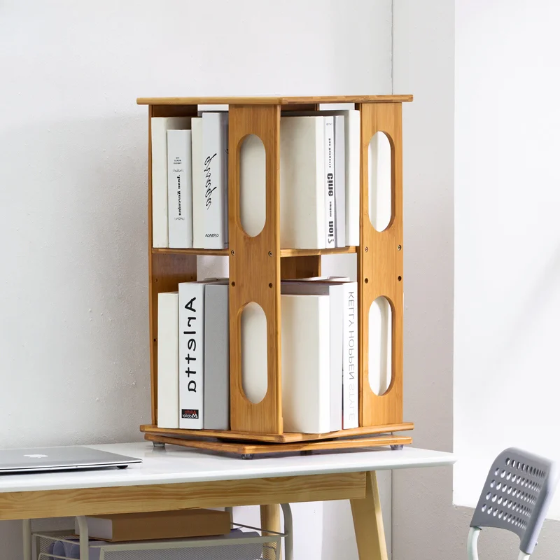 

Rotating Bookshelf Floor Children's Storage Cabinet Simple Home Student Multi-Layer Baby Picture Book Storage