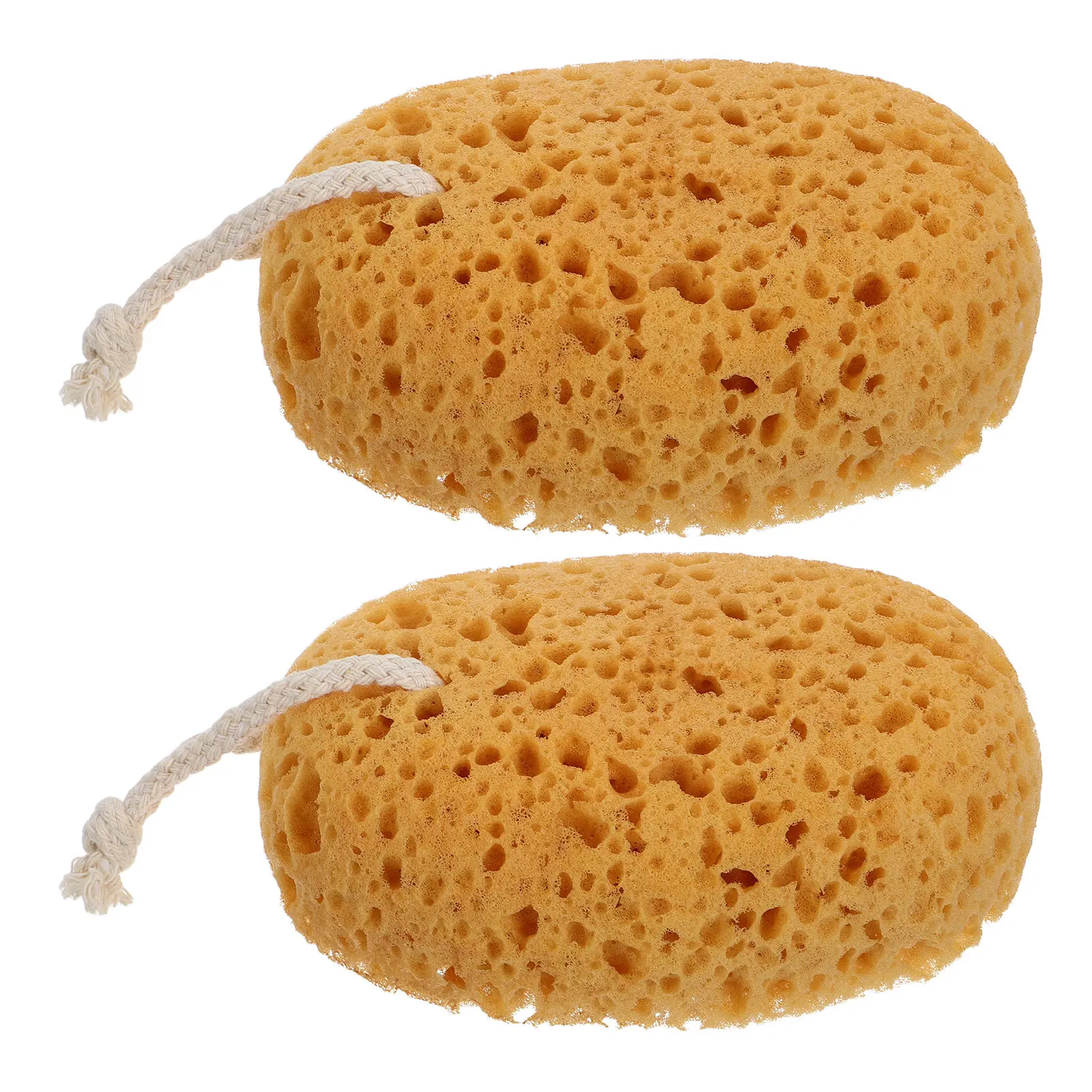 

2Pcs Premium Sponge Bath Supplies Exfoliating Body Sponge for Shower Soft Deep Cleansing Pores Relaxing Bath Experience