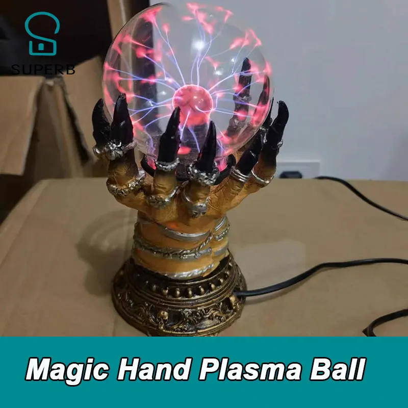 escape room prop magic head plasma ball escape game prop electric puzzle 2026 new escape game plasma ball magic ball superb 1987 view 2