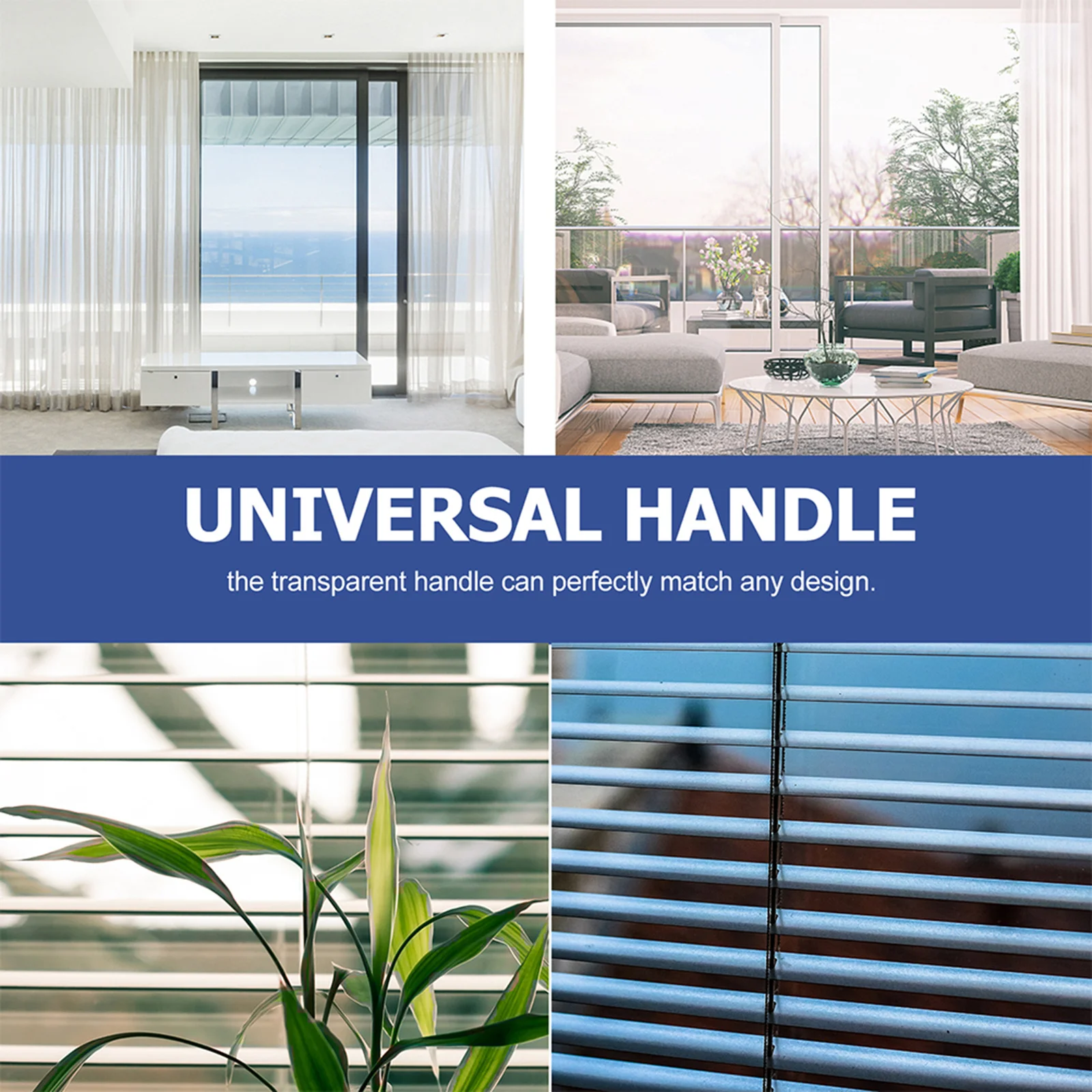 

4Pcs Vertical Blinds Replacement Parts Practical Plastic Blind Opener Sturdy Vertical Blind Wand Control Replacement Drapery