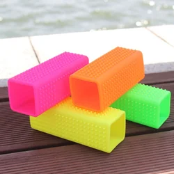 Square Silicone Hollow Rubber Dog Hair Brush Remover Cars Furniture Carpet Clothes Cleaner Brush for Dogs Cats Pet Supplies