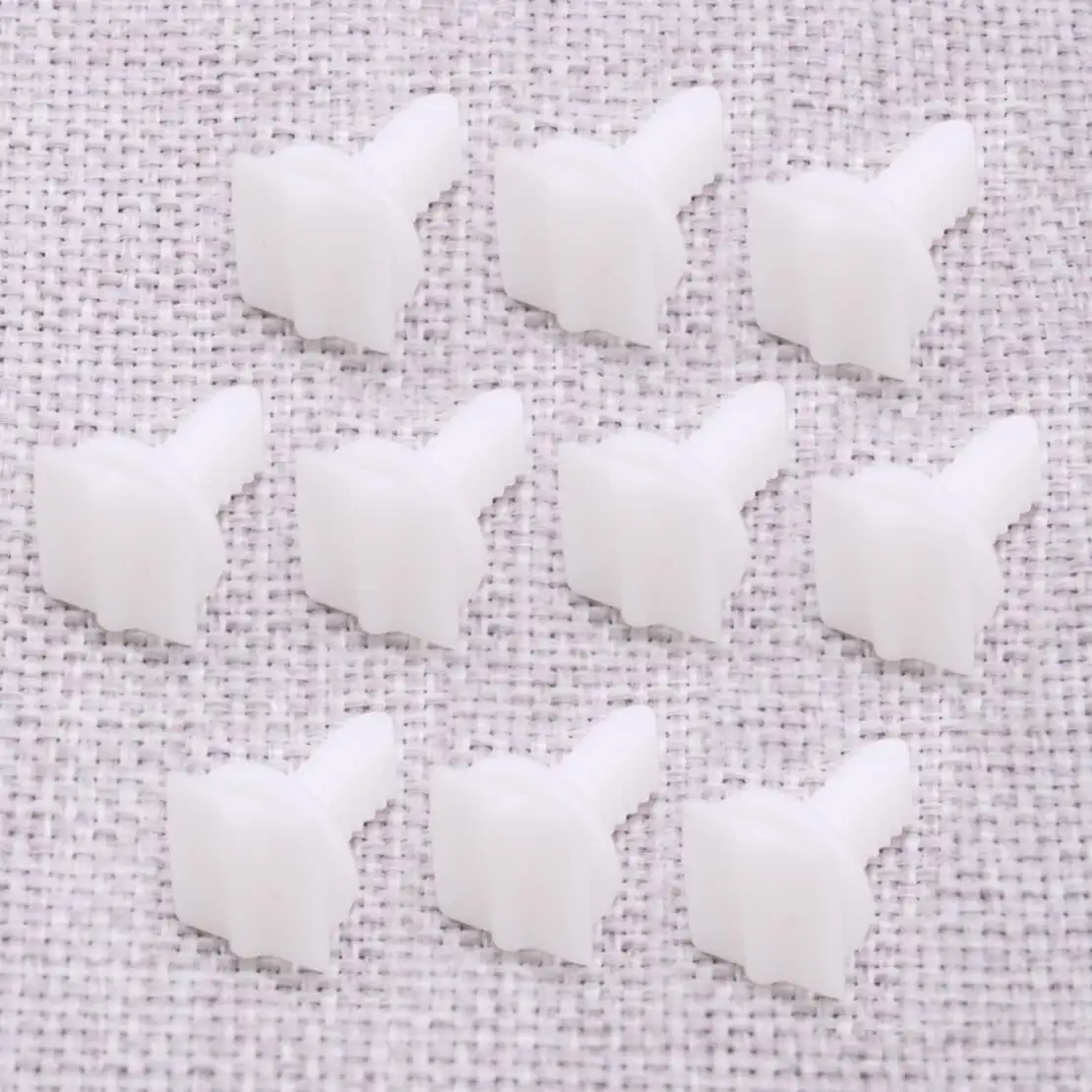 10Pcs White Interior Windshield A-Pillar Trim Clips 1020193 6877869 W702412S300 Fit for Ford Fiesta Focus Mondeo Sierra Transit
