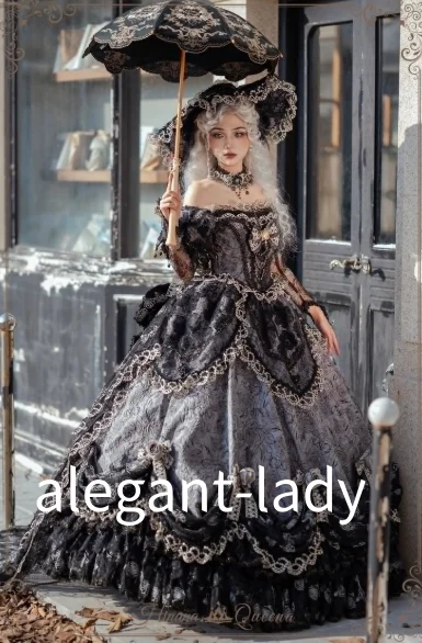 Custom Lolita Ball Gowns Gothic Medieval Victorian Evening Gowns Bow and Ruffled Lace Trim Special Occasion Dresses Glamorous