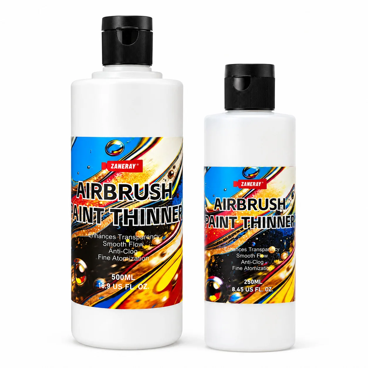 500ml Airbrush Paint Thinner Water‑Based Acrylic Paint Diluent Anti‑Clogging Medium for Model Hand‑painted Airbrush Art Supplies