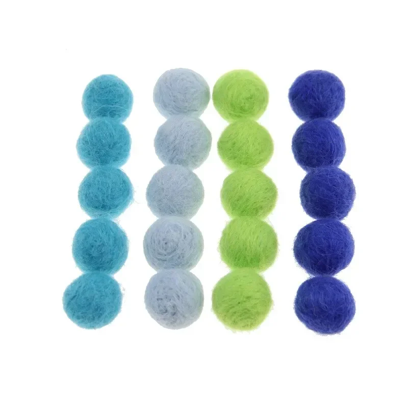 10pcs 15MM/20MM Wool Felt Ball Garland Party Decor Wedding Decorations Kids Toys Fun Home Decor DIY Sewing Craft Christmas Gifts