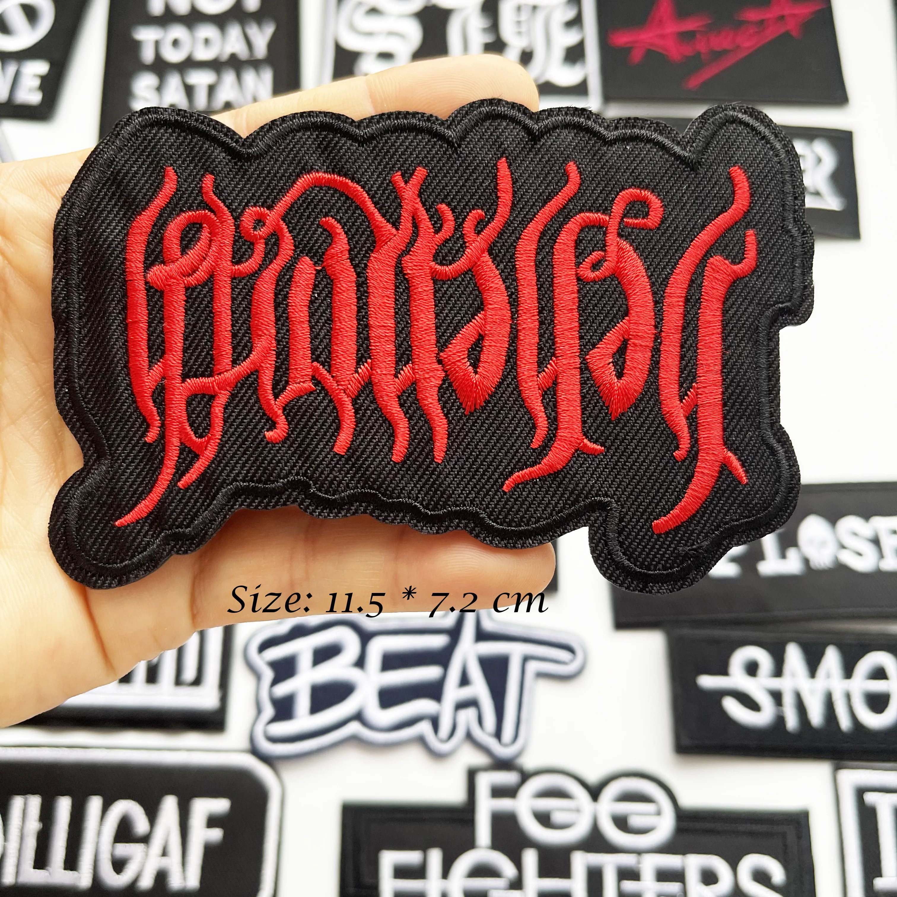 Band/Music theme patches for Clothing Metal Embroidered Iron on Badges patch Clothes DIY Stickers Sewing Embroideriy