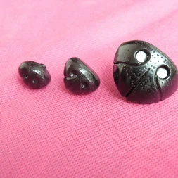 80pcs/lot---13x16mm/16x19mm/21x27mm/23x29mm/18x24mm/35x28mm black plastic safety dog toy nose with washer