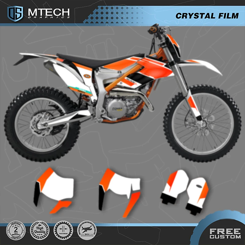 

DSMTECH полный набор графических фоновых наклеек, наборы наклеек для KTM Freeride 250 300 2012-2017 2018-2020, номер имени на заказ 007