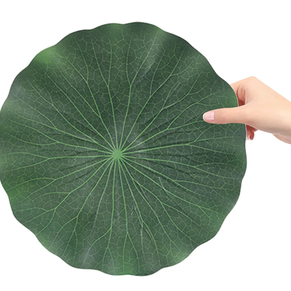 

3pcs Eva Lotus Leaves Artificial Fish Tank Ornament Floating Pond Decor For Aquarium Garden Pool Fountain Simulation Leaf