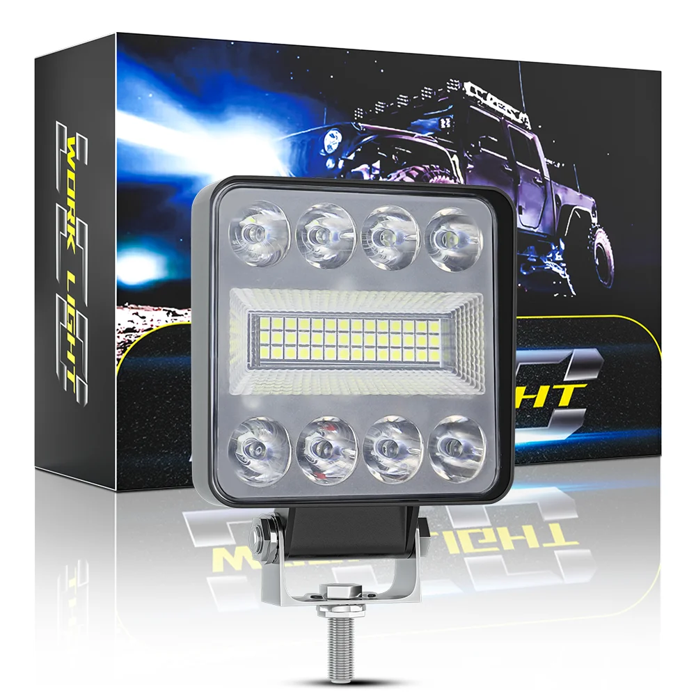 

CHROMIX 1Pcs Super Bright Car LED Work Light Combo Beam 6500K White Light for 12-24V Trucks 4x4 ATV Off-Road Flood Spot Lighting
