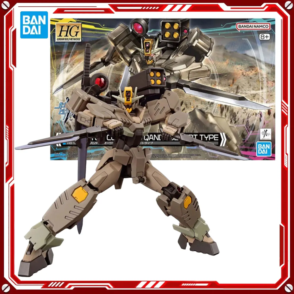 

Bandai оригинальные наборы моделей аниме Gundam Gundam 00 Command 134[T] Desert Toys HGGBM 1/144, фигурка в сборе, модель подарок для детей