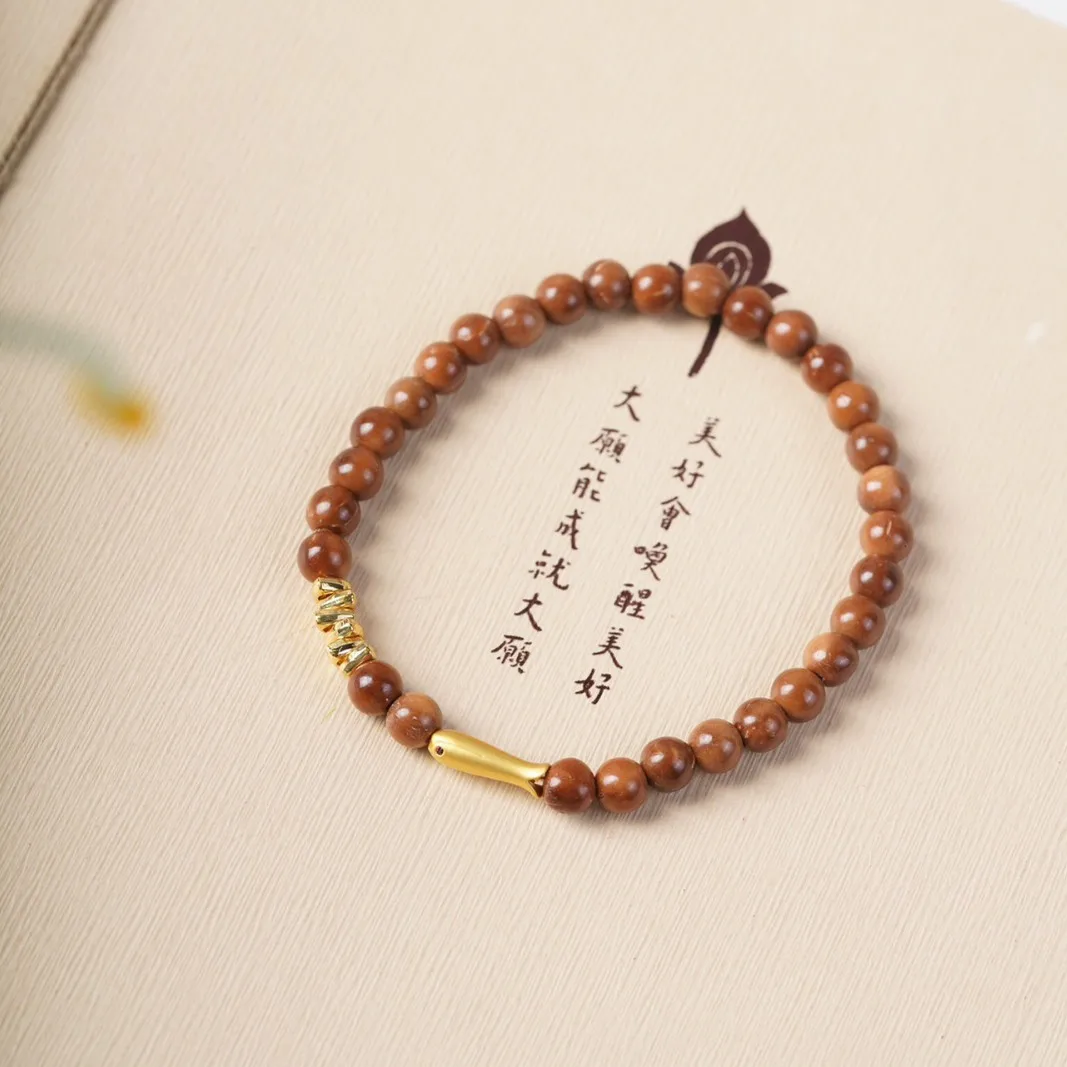 High End New Style Broken Silver Cook Single Loop Bracelet Light Luxury Chinese Style Playable Bracelet Gifts