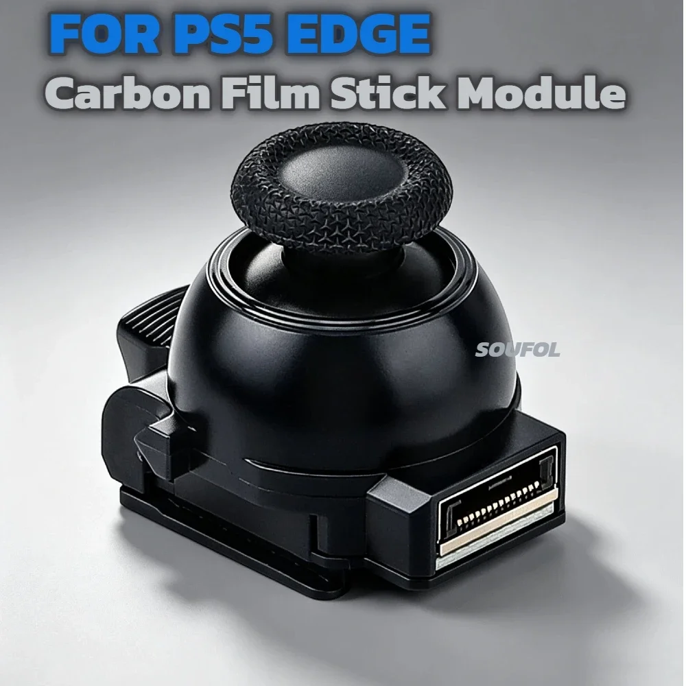 For PS5 Edge Stick Module Carbon Film 3D Analog Joystick Replacement Thumb Stick Controller Game Repair Accessory For PS5 Edge