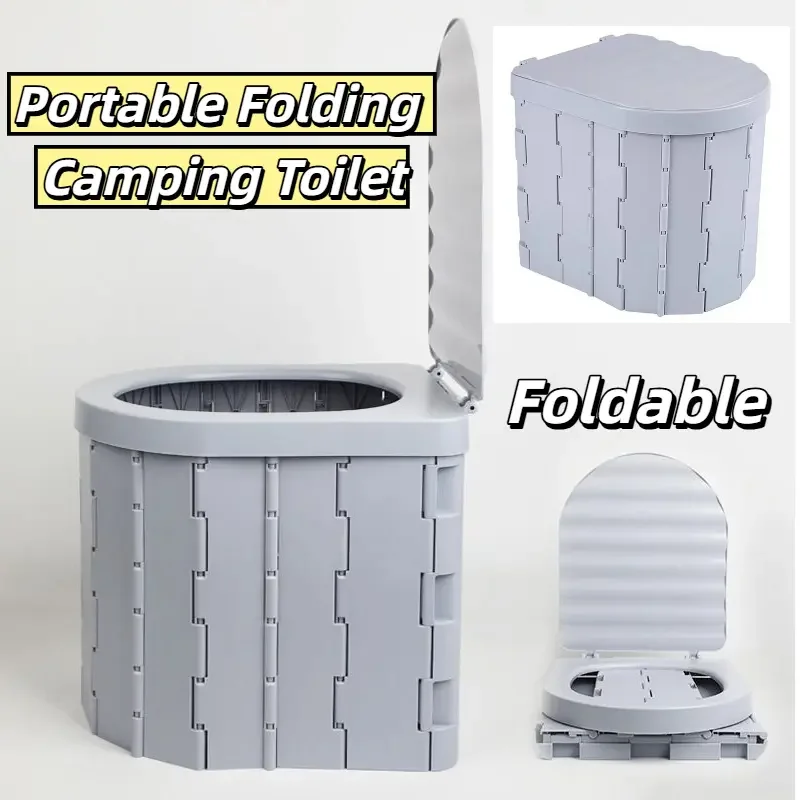 

Портативное дорожное ведро, сиденье для унитаза, складной унитаз с крышкой, туалет для кемпинга, аварийный туалет, автомобильные складные туалеты