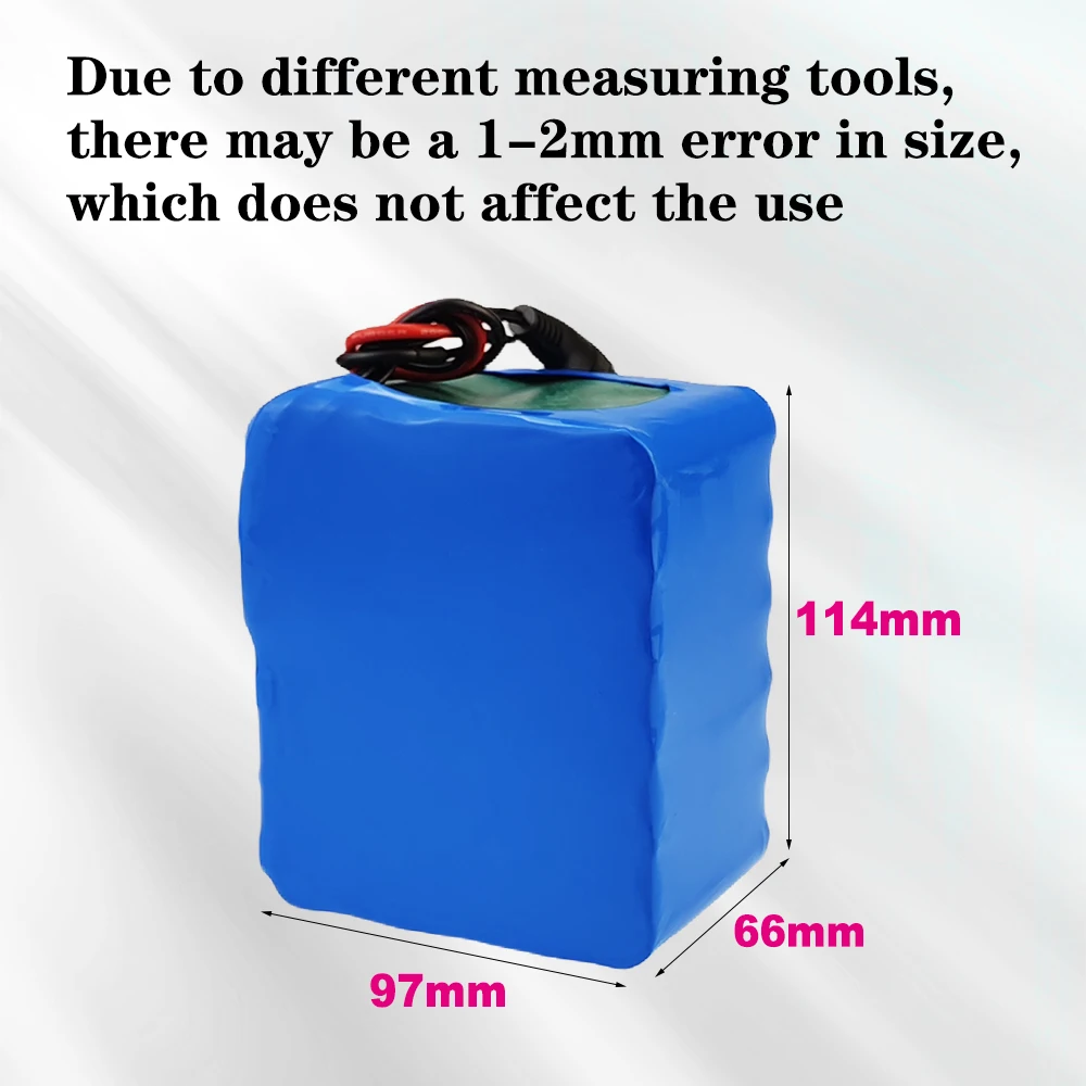 New 18650 rechargeable lithium 6S5P battery pack, 25.2 V 17400mAh +2A 25.2V charger