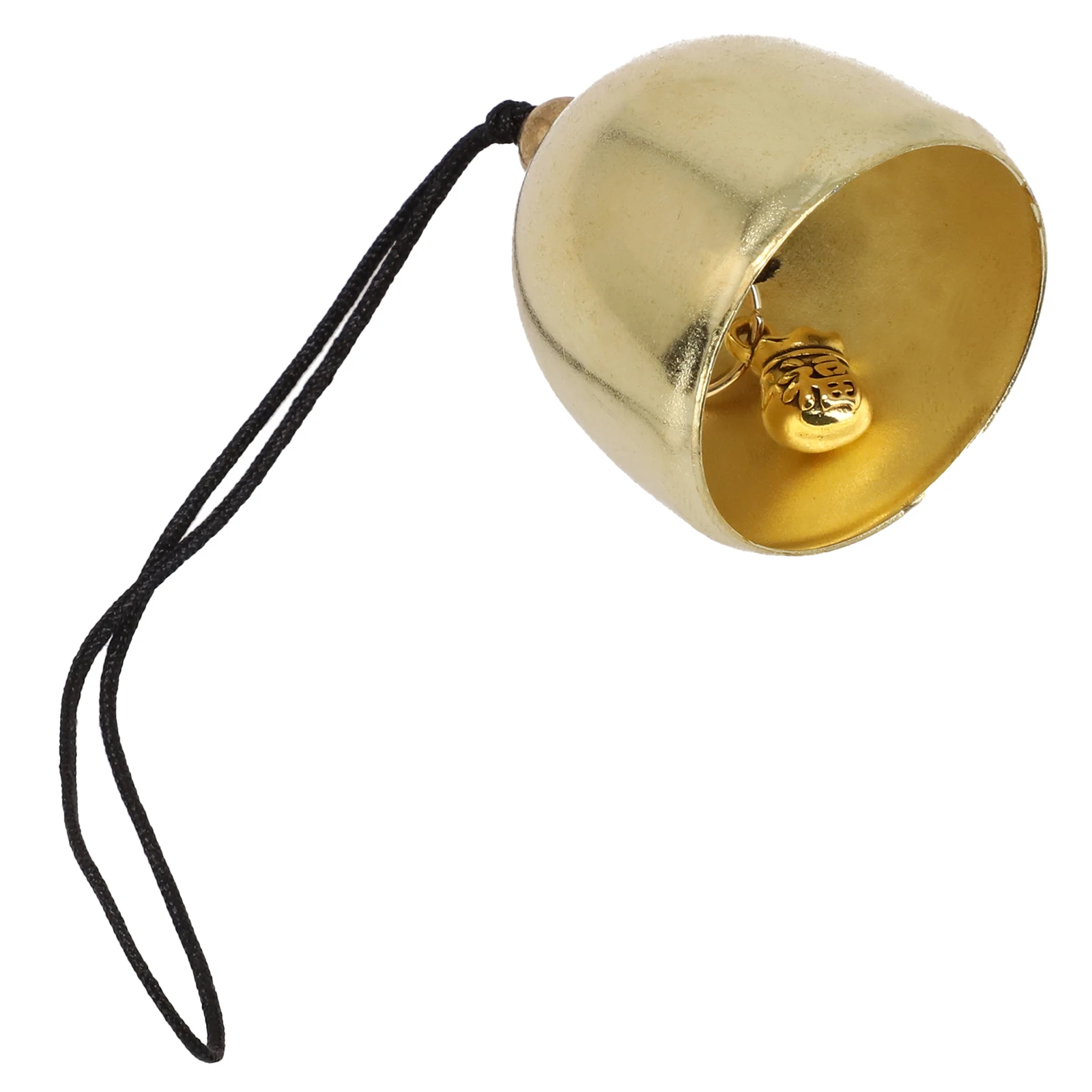Yellow Alloy Bell Decor XMAS Bell Wind Chime Pendant Anti-Theft Door Bell DIY Crafts Wind Chimes Christmas Bell Decoration