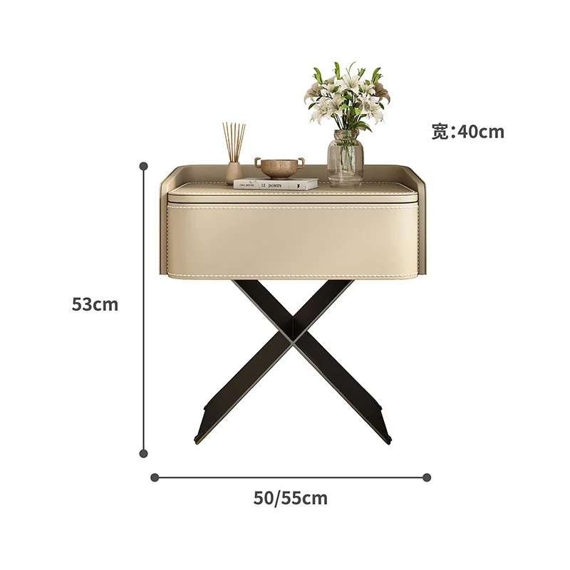 Creative Design Nightstand Aesthetic Simple Space Saving Bedside Tables Storage With Drawers Mesitas De Noche Bedroom Furniture