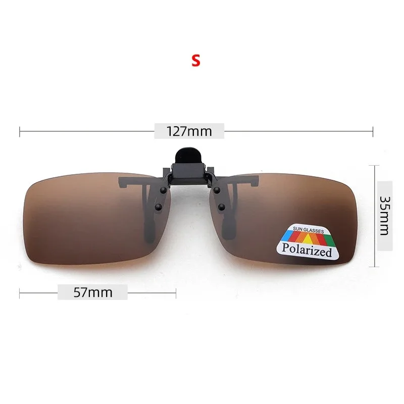 4-kleuren grijze lenzen gepolariseerde zonnebril clip-on opklapbare UV-380 rijden vissen nachtkijker clips