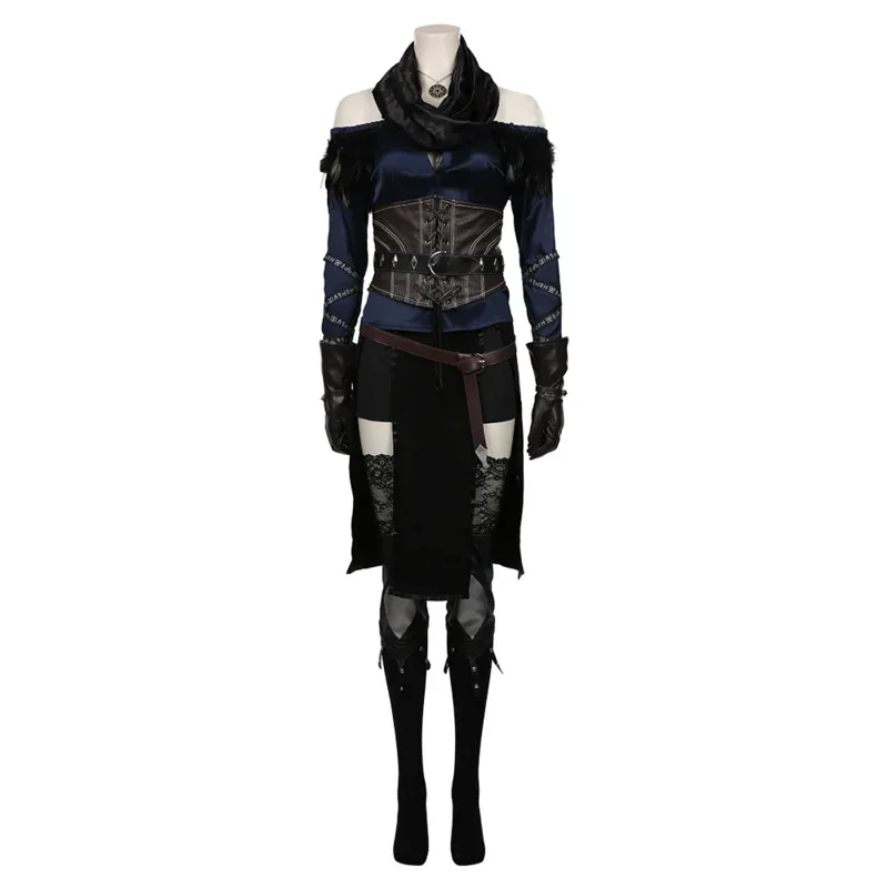 

Yennefer cosplay costume top skirt outfits Halloween carnival suit