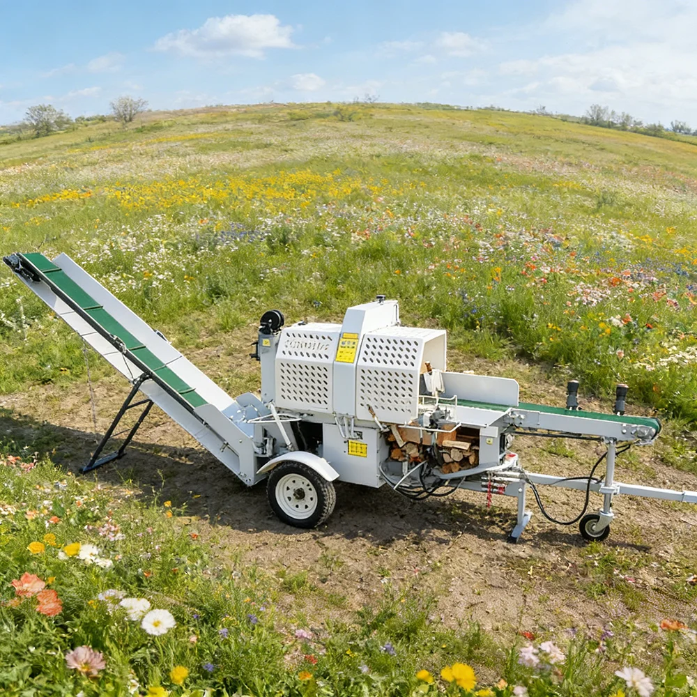 Heavy Equipment Processor - Hochleistungs-2-Wege-Holzspalter 35T – Gasbetriebenes Holzspaltgerät für