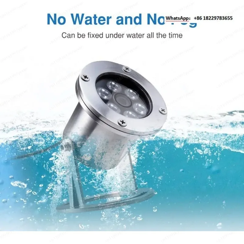 5 million high definition 304 stainless steel underwater camera | special monitoring for fish pond/swimming pool