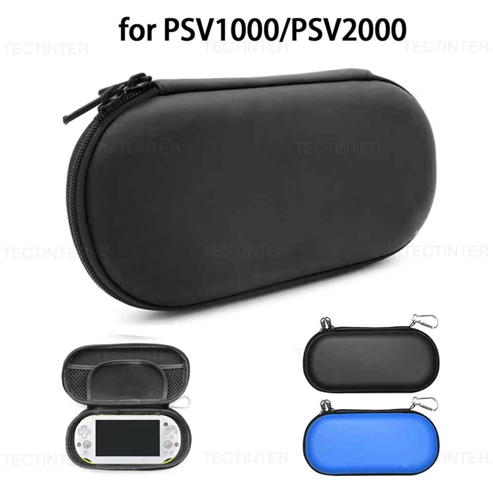 Estojo Portátil EVA Antichoque Rígido para Sony PS Vita PSV 1000 2000 Slim Console Gamepad Bolsa de Transporte para Acessórios de Jogos