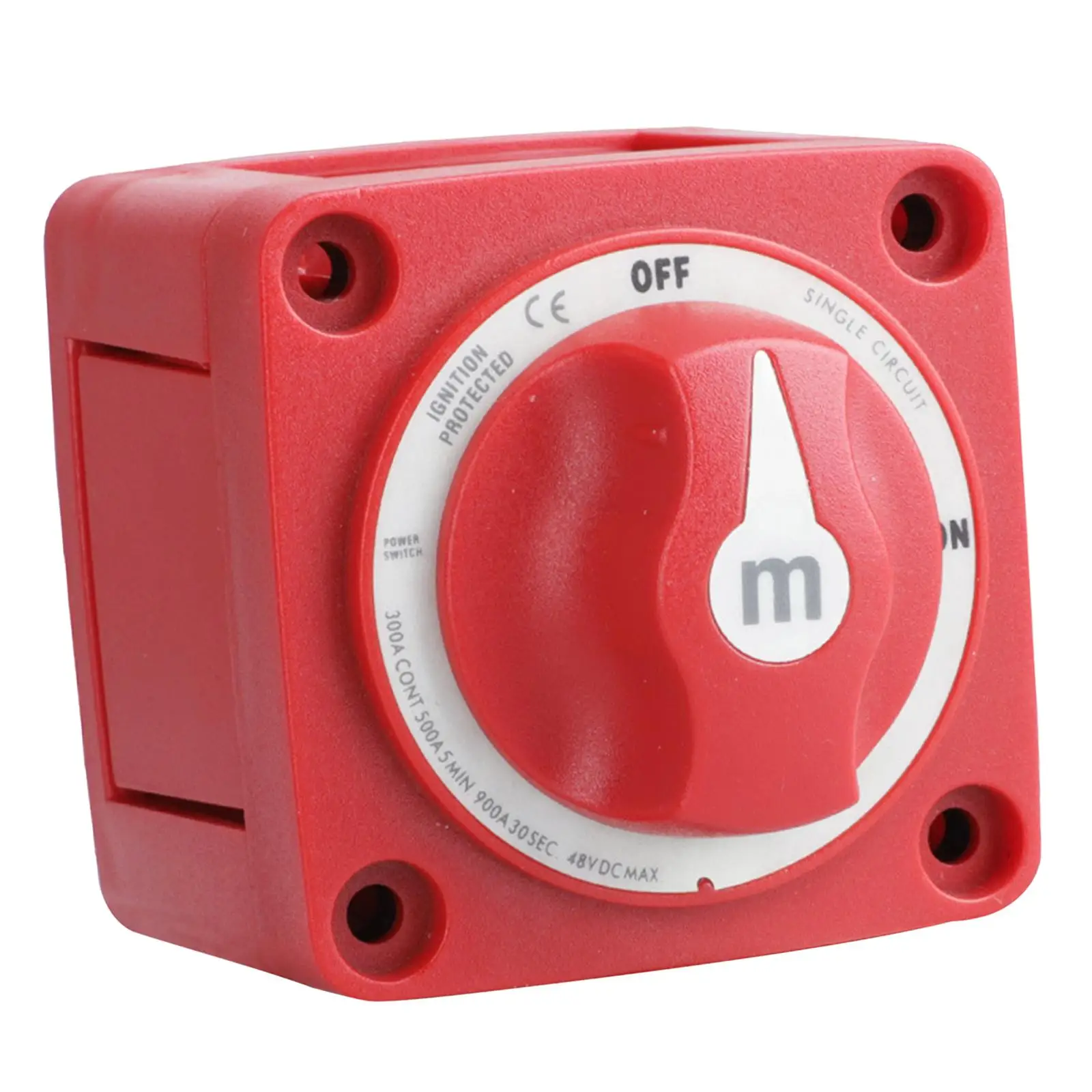 

6006 Marine Electric Battery Switch M SERIES on / Off 300A-Red 48V