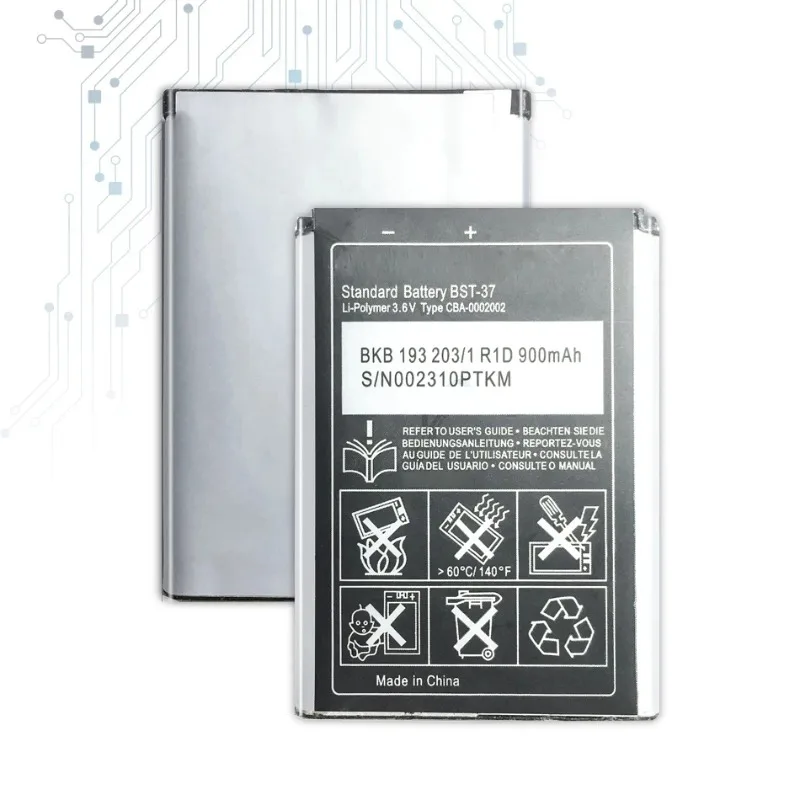 BST-37 Battery for Sony Ericsson K750 D750i W800i W810i K600 K610i K200i K220i W810C W700C W710C W550C J100i T280i V600