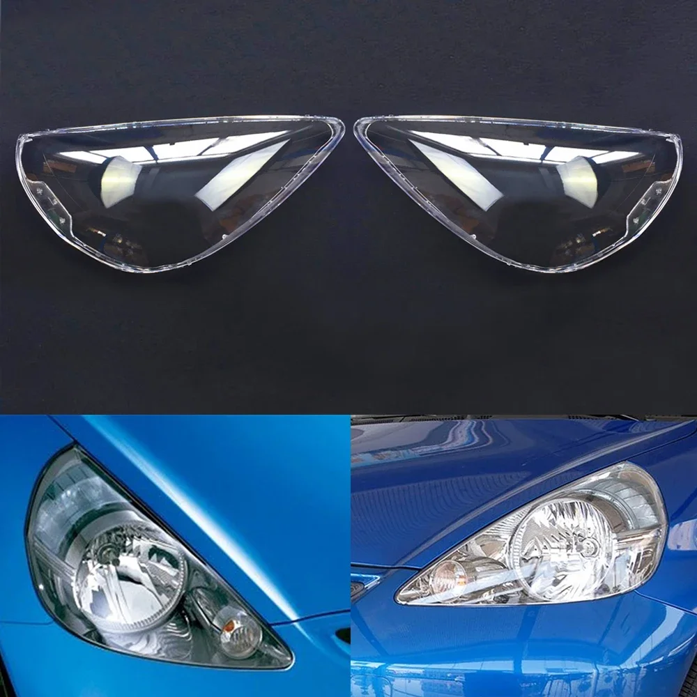 

For Honda Fit Jazz Hatchback 2003~2007 Headlight Cover Car Headlamp Lens Glass Replacement Clear Front Lamp Auto Shell