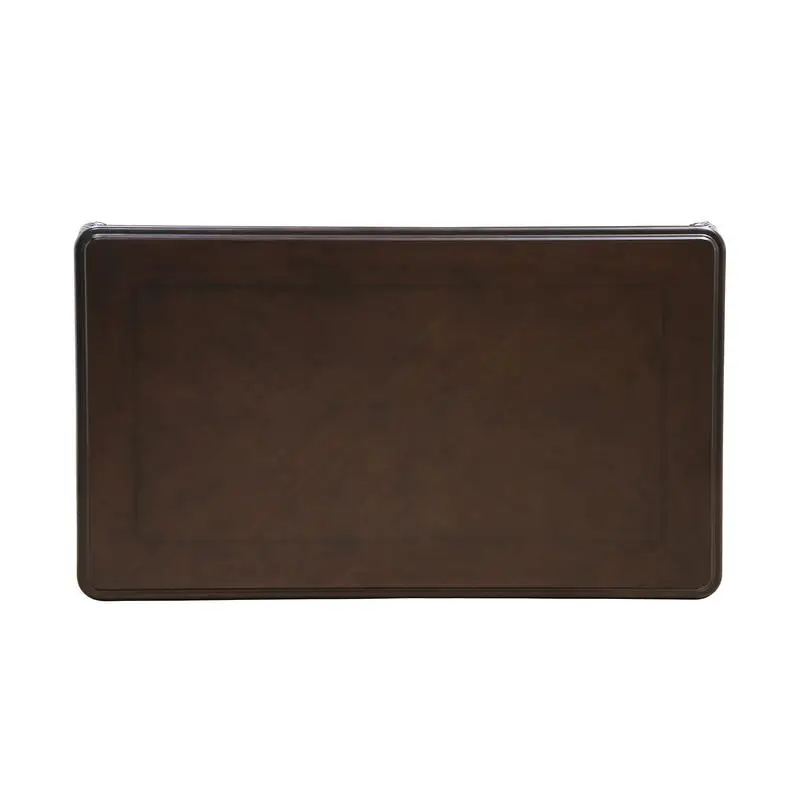 طاولة قهوة على الطراز التقليدي بأرجل منحنية، تصميم منحوت، خشب متين، لمسة نهائية جافا #5