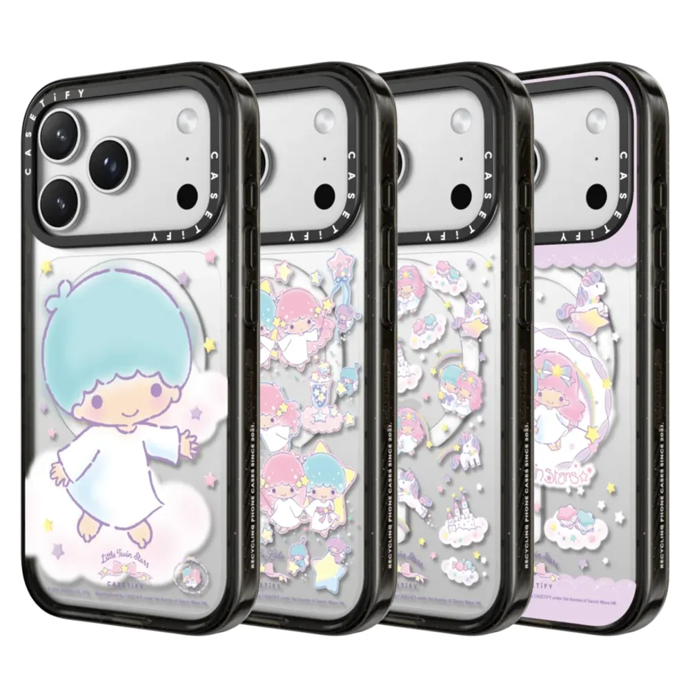 

CASETiFY Little Twin Stars Cartoon Series Magnetic Drop-proof Case for iPhone 13 14 15 16 17 Pro Max Air Plus Protect Cover