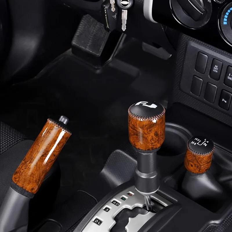 Shift Knob Cover Suitble for 2007-2022 Toyota Fj Cruiser Gear Shift Cover Handbrake Cover Decorative Interior Accessories