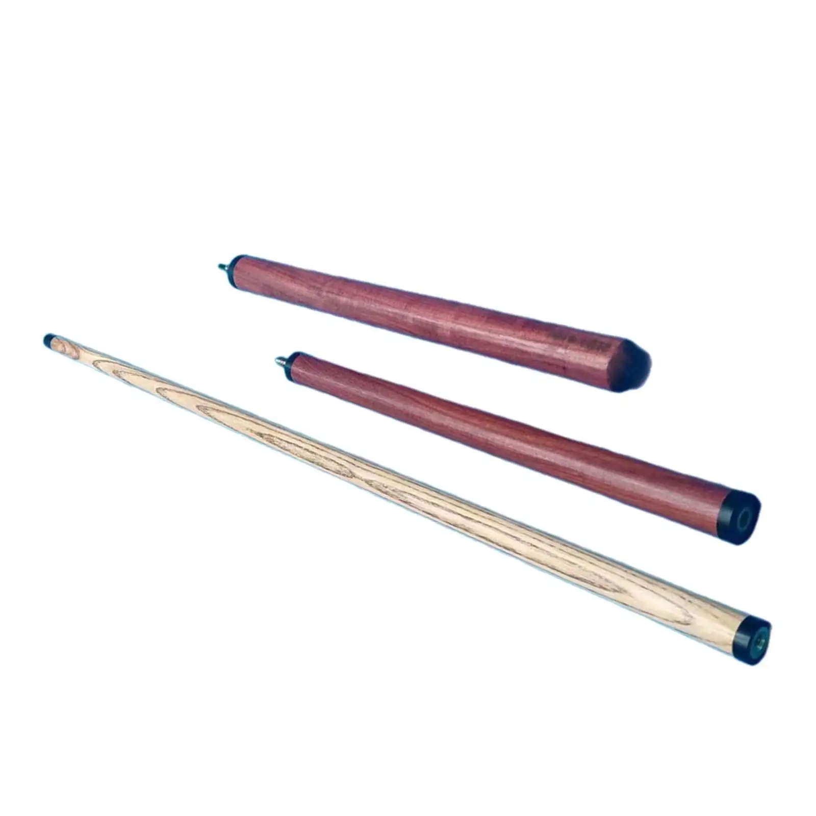 Wooden Pool Cue, 57 Inch Segmented Economical Portable Snooker Pool Cue for