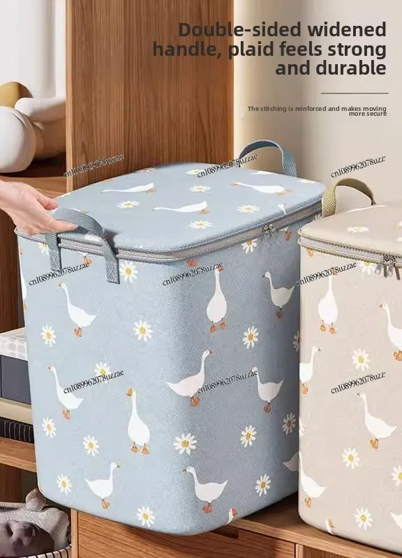 Bolsa de almacenamiento de edredón para ropa, bolsa de embalaje móvil de gran capacidad, bolsa organizadora de equipaje para edredón, artefacto impermeable y a prueba de humedad