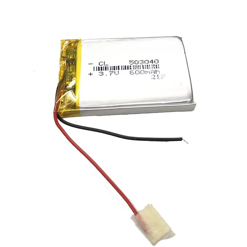 1SZT/LOT 503040 053040 Głośnik MP3 MP4 3,7 V 600 mAh z płytką ochronną, bateria litowo-polimerowa