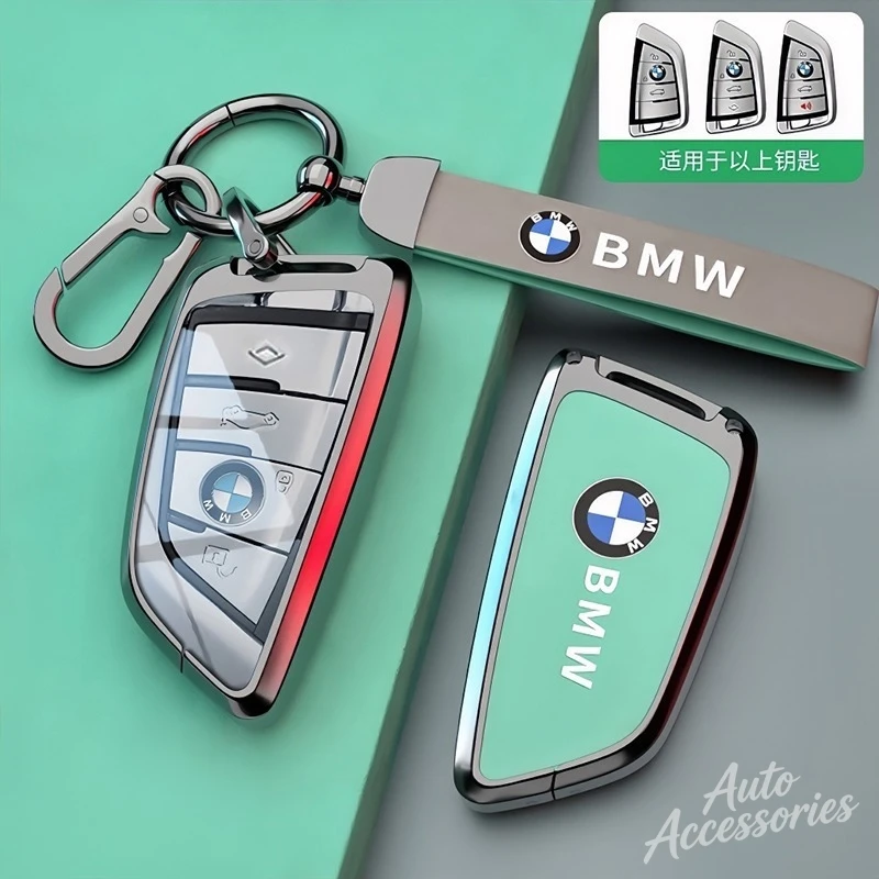 Newly Car Metal Smart Remote Key Case Cover Protective Shell Auto Keychain Accessories For BMW F20 G20 G30 X1 X3 X4 X5 G05 X6 view 4