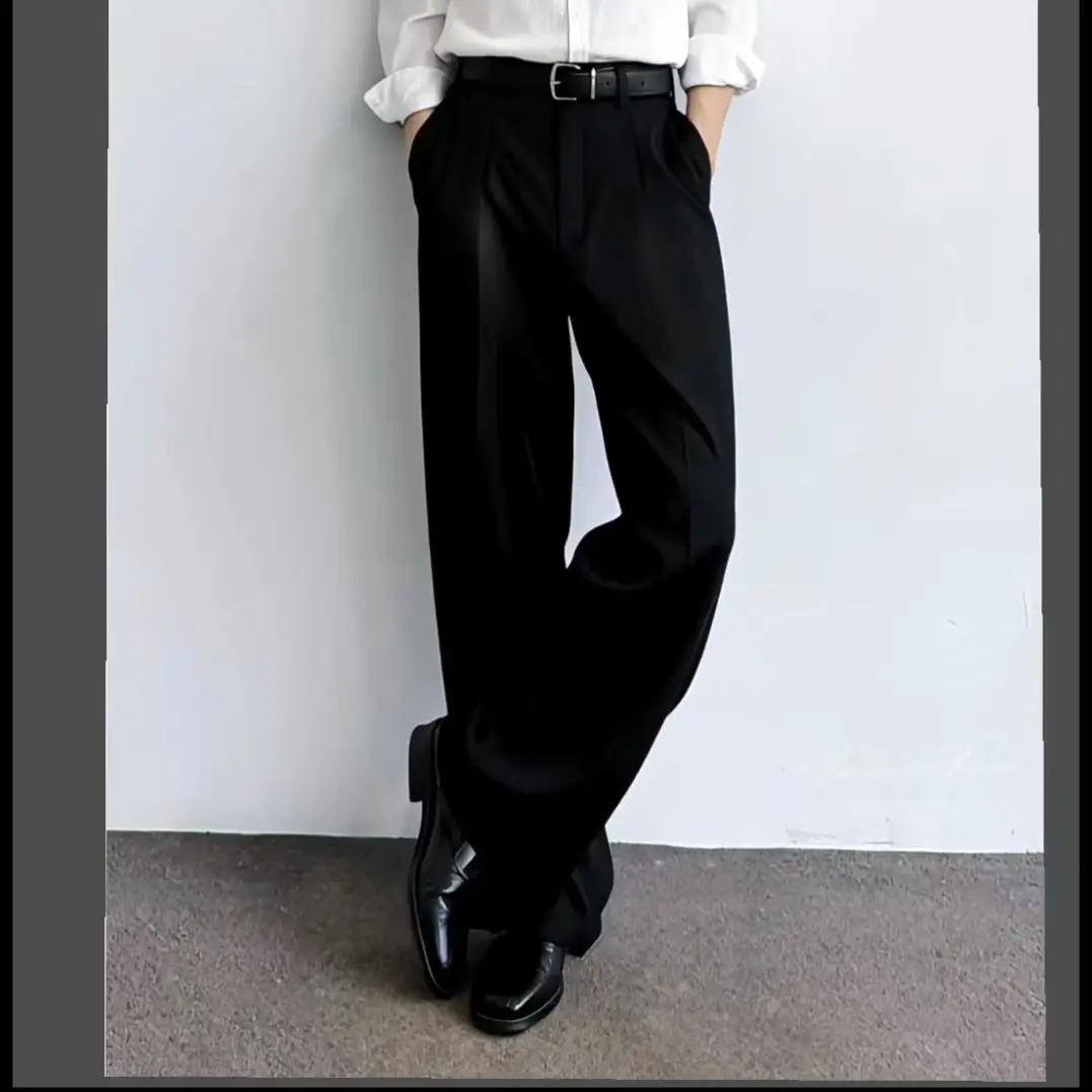2026 Men Summer Lightweight White Dress Pants Non Iron Slim Business Casual Trousers Classic Elegant New